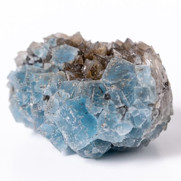 Other - Aqua Blue cube cluster fluorite specimen